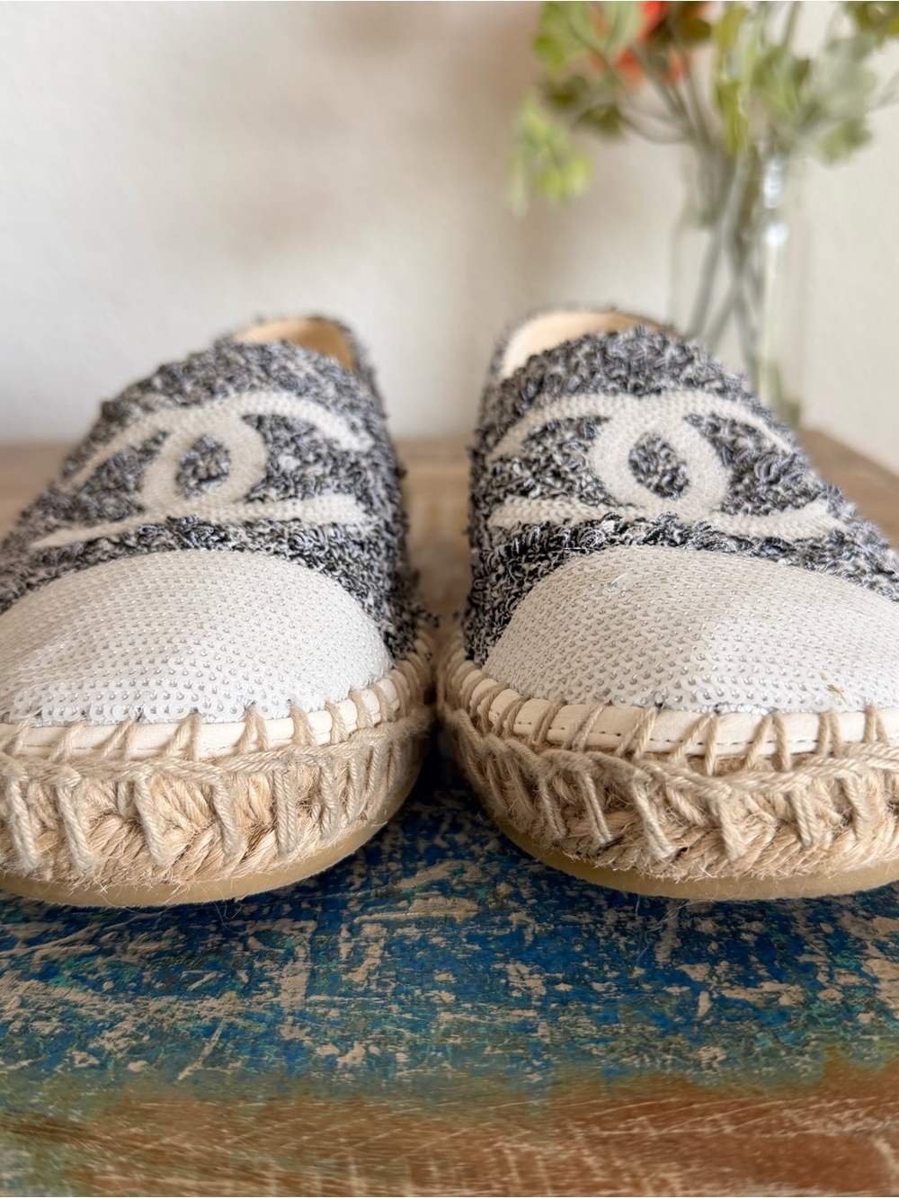 CHANEL Espadrilles Tweed & Sequin - Picture 2 of 12